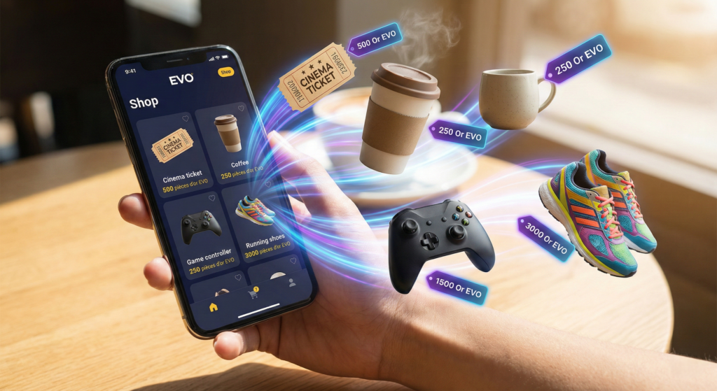 Récompenses, et loteries pour gagner des lots.